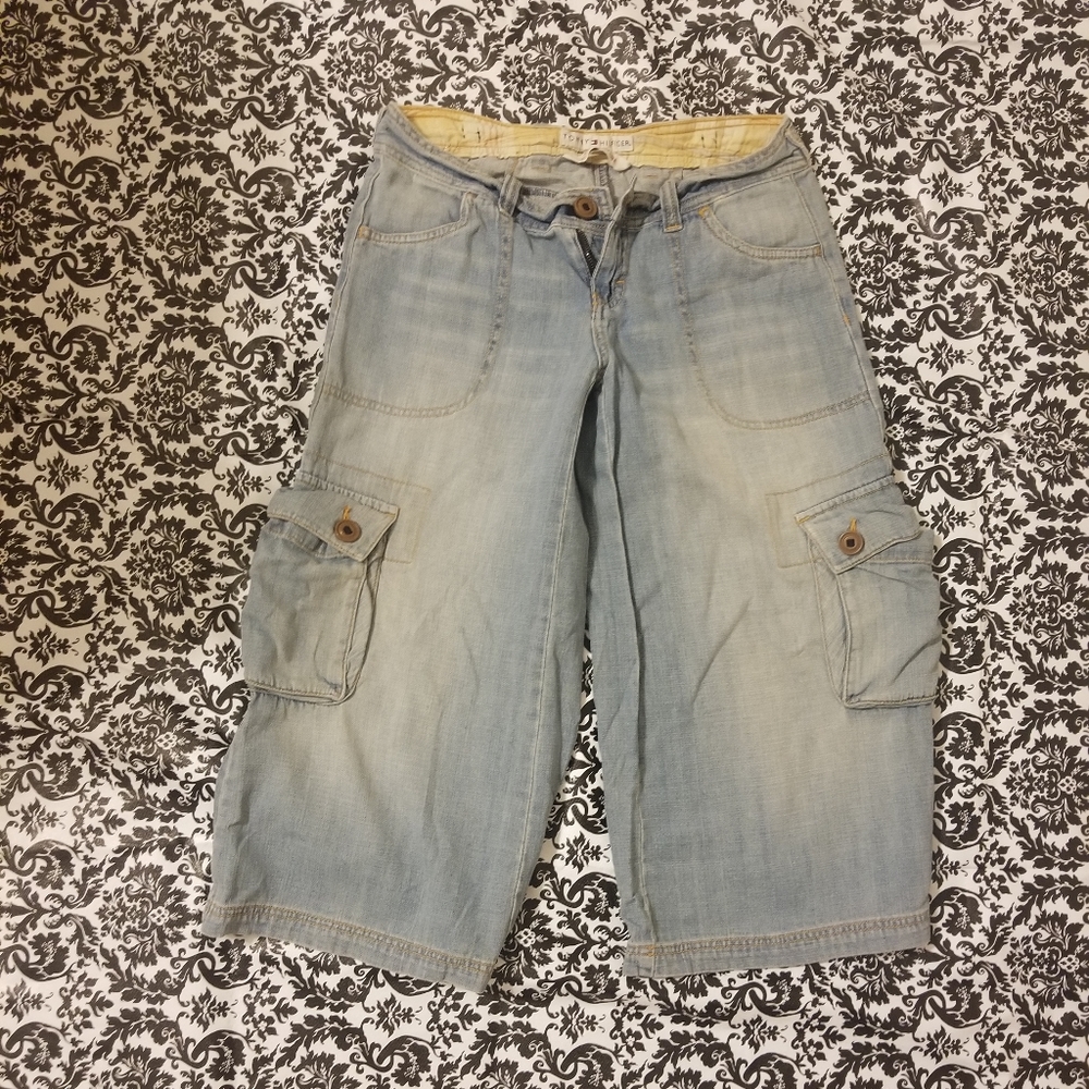 Tommy Hilfiger wide leg jean capris